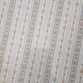 條紋松鼠絲帶花卉圖案 40 年代面料韓國製造按碼 36 英寸 x 58 英寸或 90 x 145 厘米